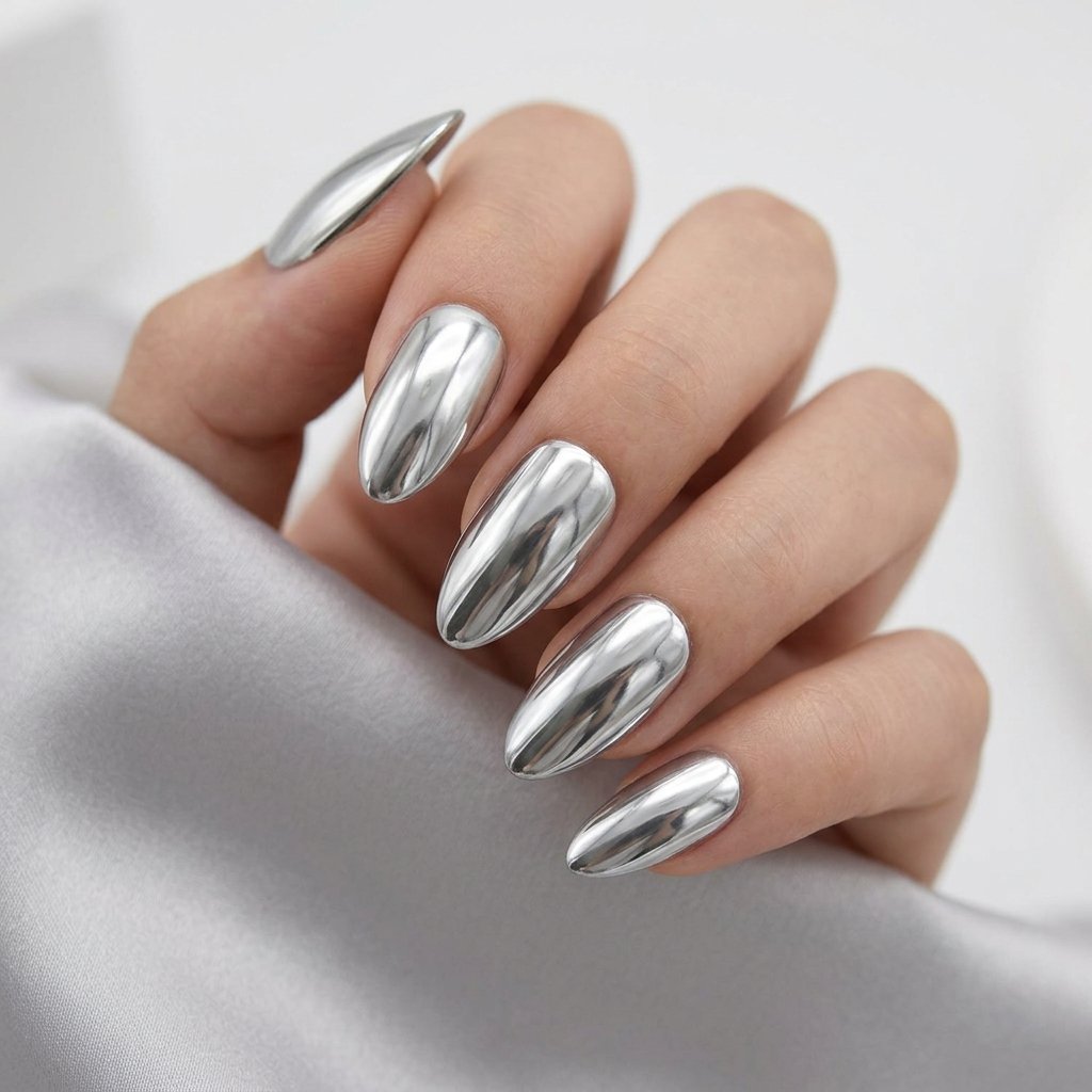 29 Stunning Chrome Nail Ideas for a Bold Mirror Finish Look 2 Best Chrome Nail Ideas to Try