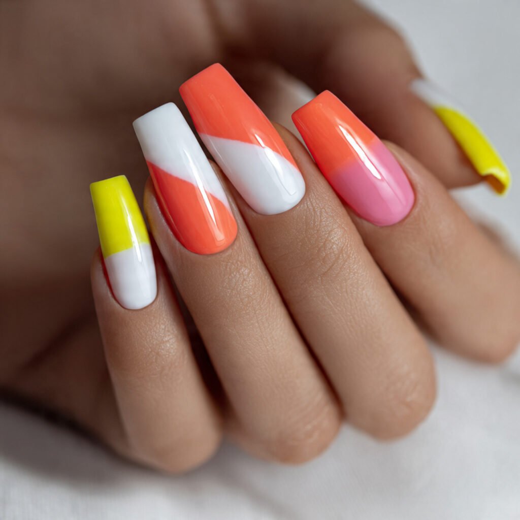Color Block Nail Ideas