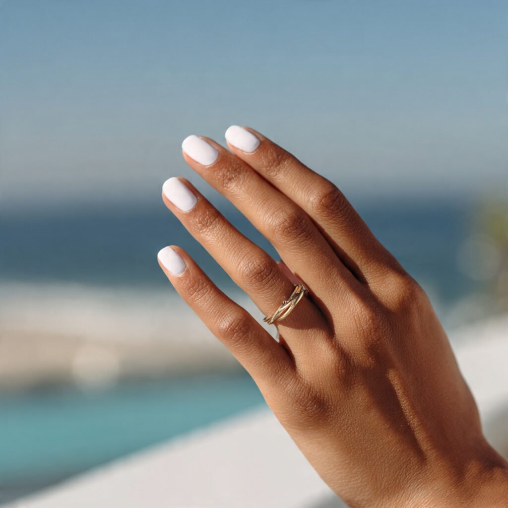 28 Top beach nail ideas: Stunning Designs for Summer 2026 16 Crisp White Linen Ideas