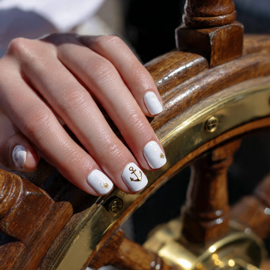 28 Top beach nail ideas: Stunning Designs for Summer 2026 26 Dainty Nautical Anchor Ideas
