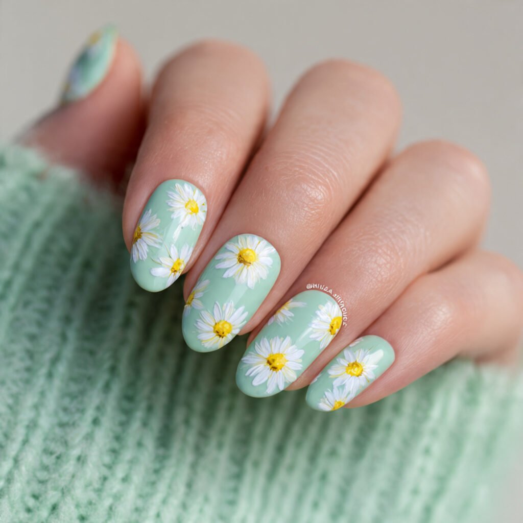 Daisy Nail Ideas