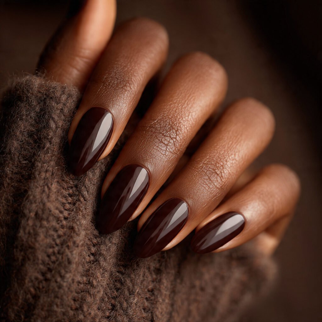 29 Fall Nail Ideas for Black Women From Burgundy to Gold Chrome 30 Deep Espresso Nail Ideas