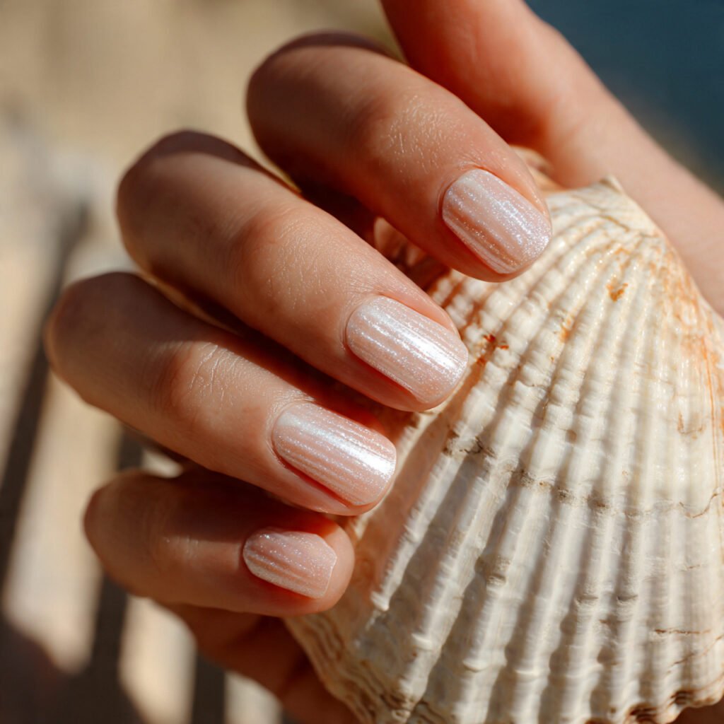 28 Top beach nail ideas: Stunning Designs for Summer 2026 6 Delicate Seashell Texture Ideas