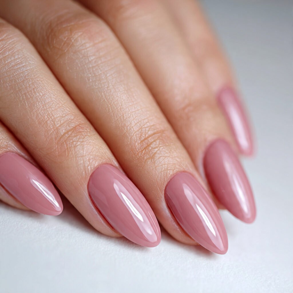 Dusty Rose Nails