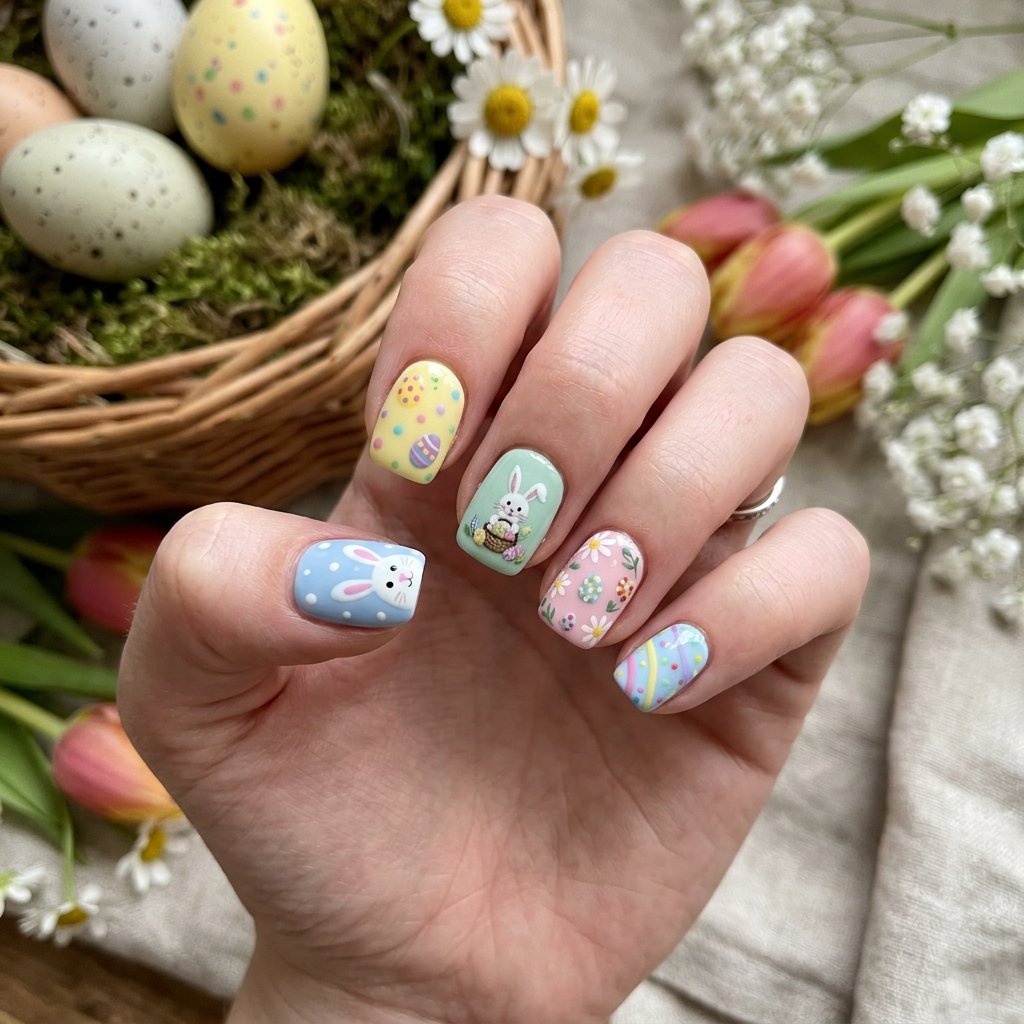easter nail ideas short square 202606231407