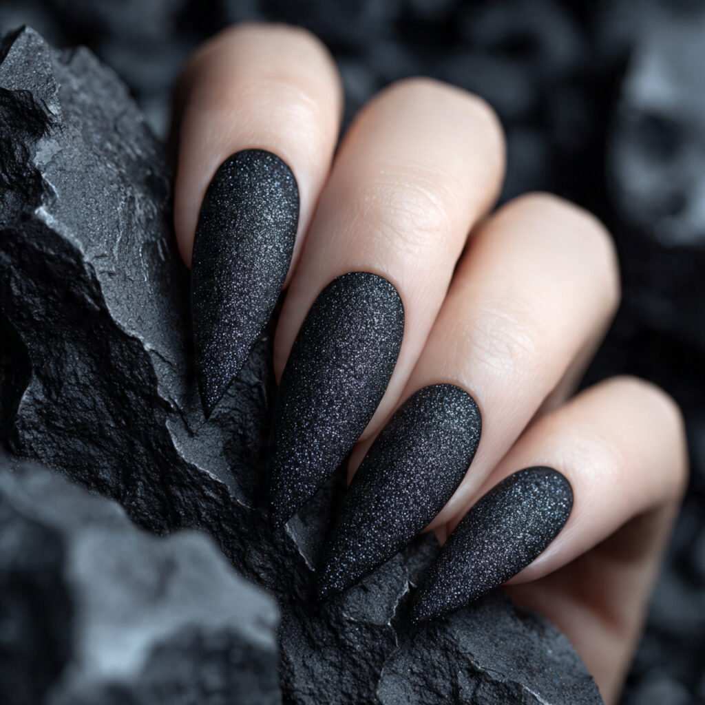 28 Top beach nail ideas: Stunning Designs for Summer 2026 25 Edgy Black Volcanic Sand Ideas
