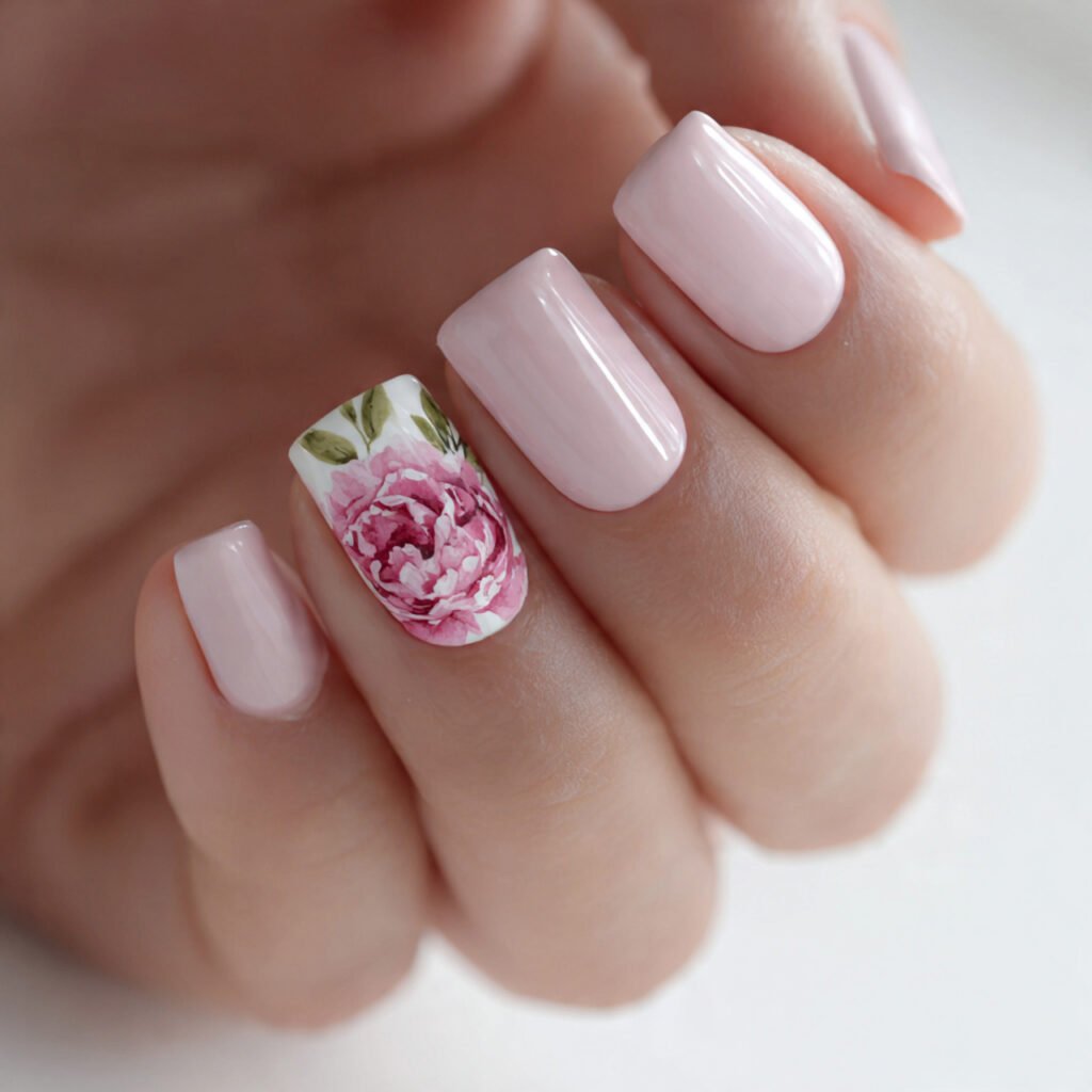25 Spring Nails 2026 Ideas Flowers From Daisies to Dark Florals 22 Floral Accent Nail Ideas for Spring 2026