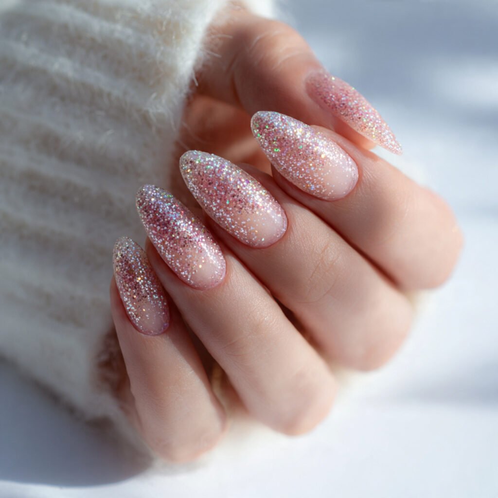 28 Easter Nail Ideas Spring Almond Looks You Will Obsess Over 13 Glitter Almond Nail Ideas for Spring