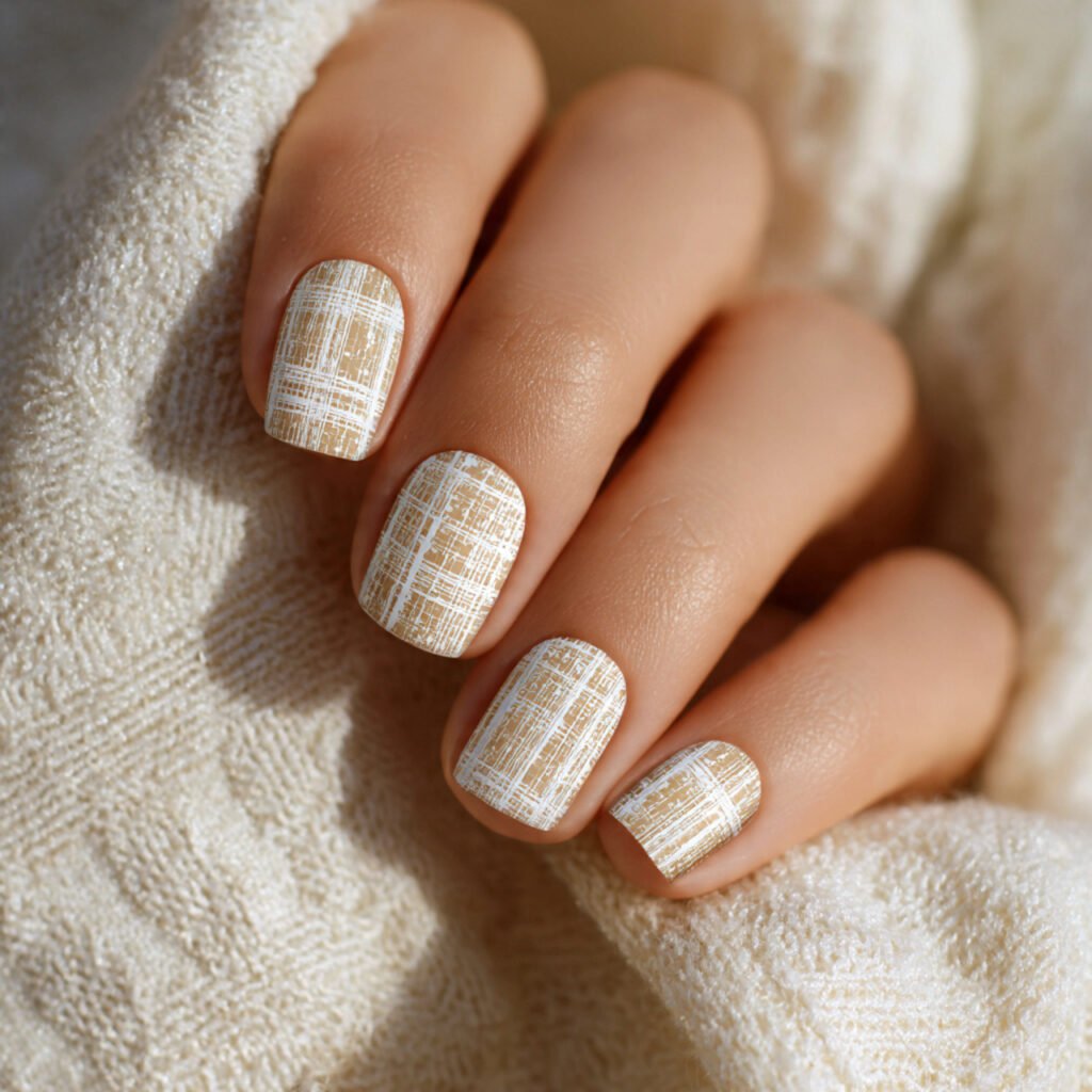 Linen Texture Nails