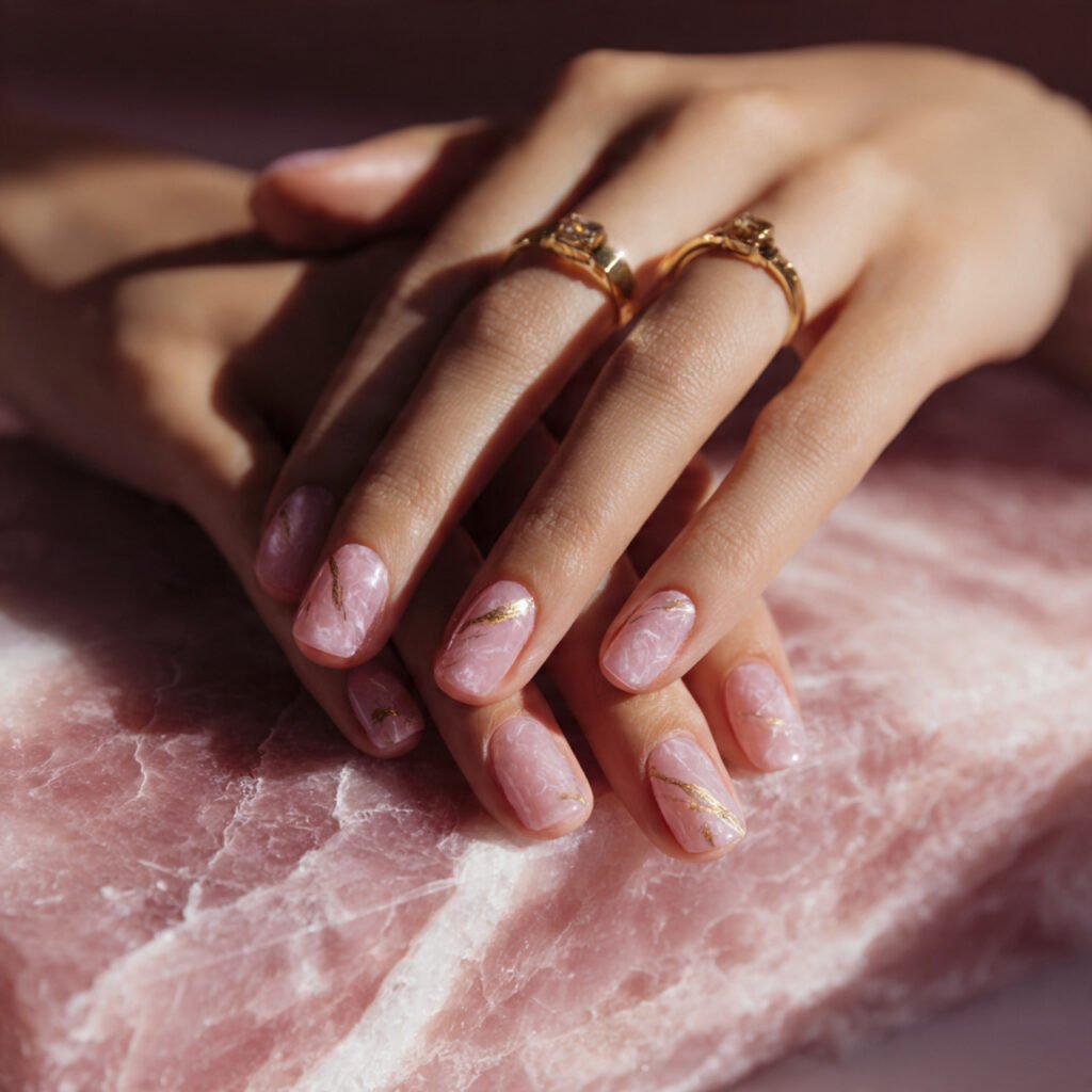 Marble Gel Nail Ideas for Spring