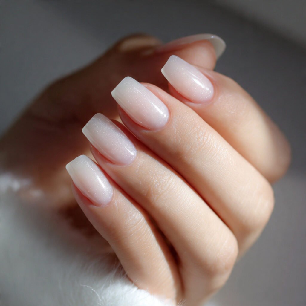 23 Square Nail Ideas You’ll Want to Copy This Season 4 Milky white clean look