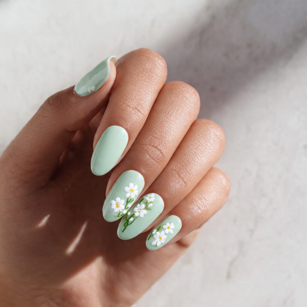 28 Stunning Easter Nail Ideas Pastel Designs You Need to Try Right Now 4 Mint Green Pastel Easter Nail Ideas