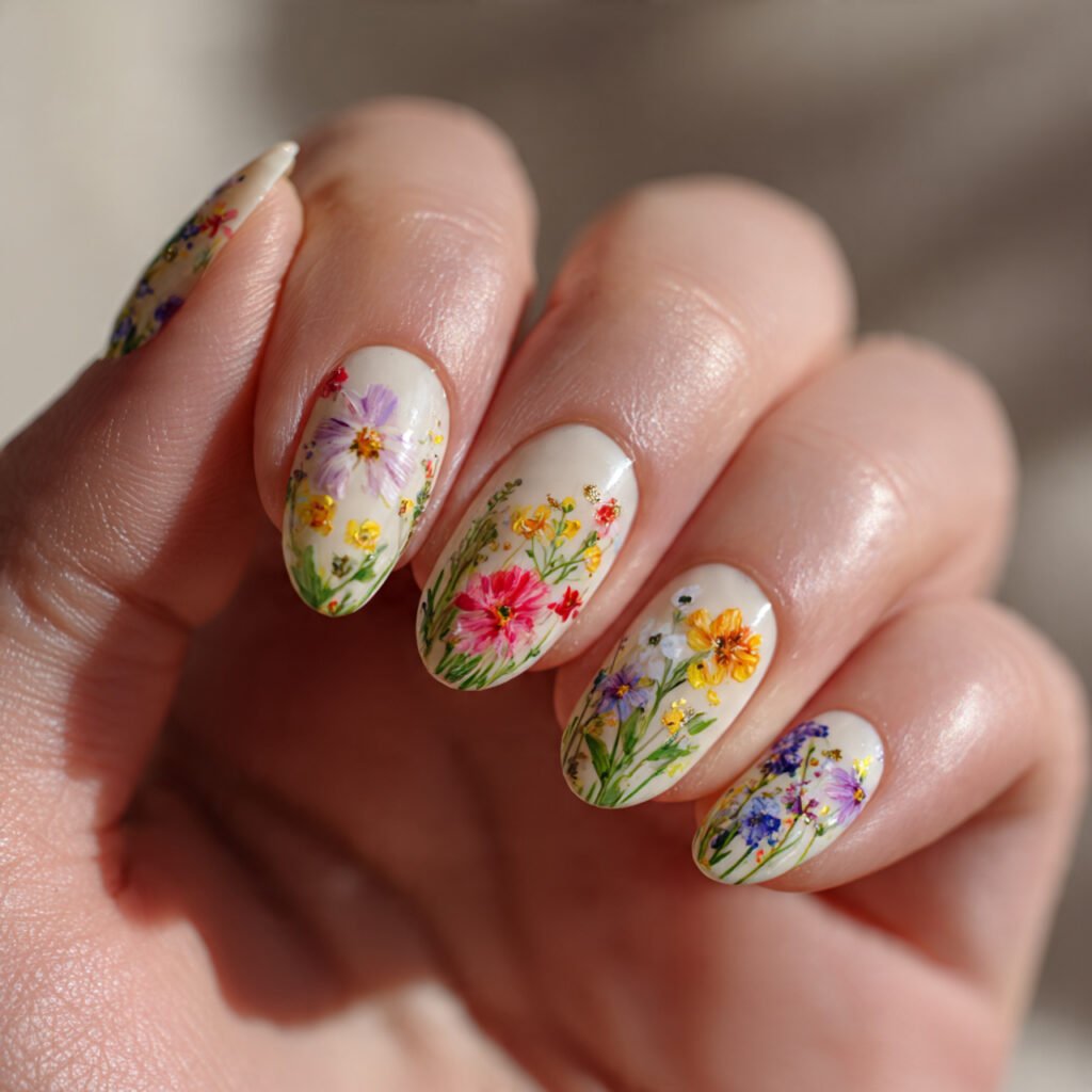 25 Spring Nails 2026 Ideas Flowers From Daisies to Dark Florals 26 Mixed Floral Nail Ideas for Spring 2026