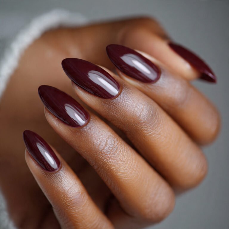 nude nail ideas for dark skin