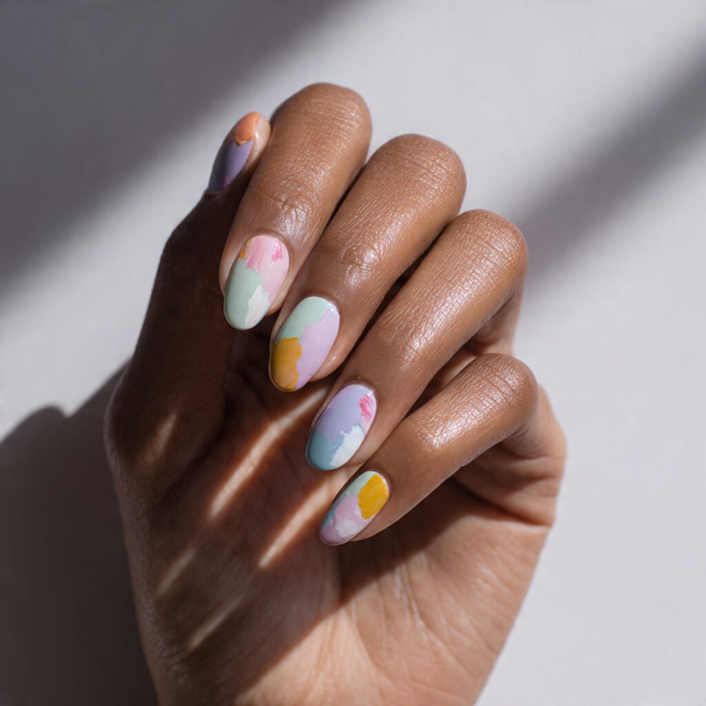 28 Stunning Easter Nail Ideas Pastel Designs You Need to Try Right Now 28 Pastel Abstract Easter Nail Ideas