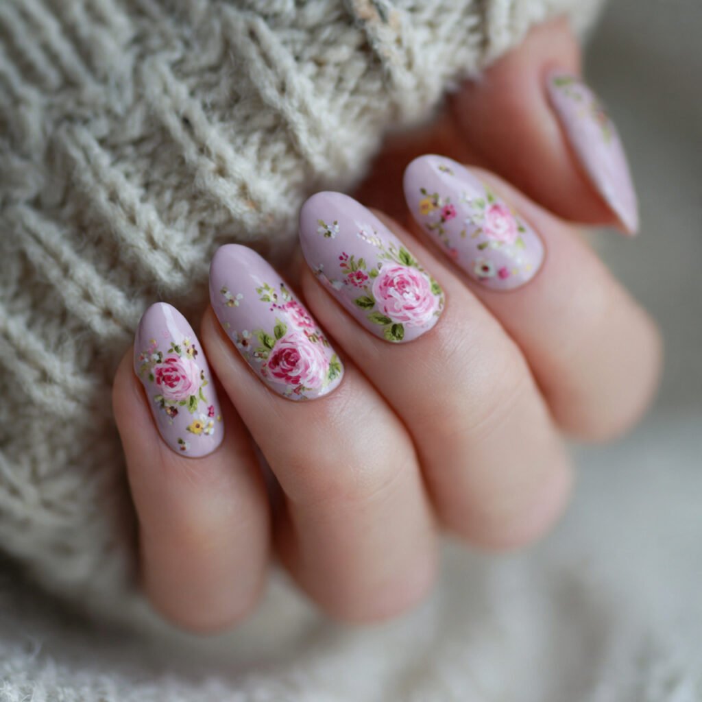 25 Spring Nails 2026 Ideas Flowers From Daisies to Dark Florals 19 Pastel Floral Nail Ideas for Spring 2026
