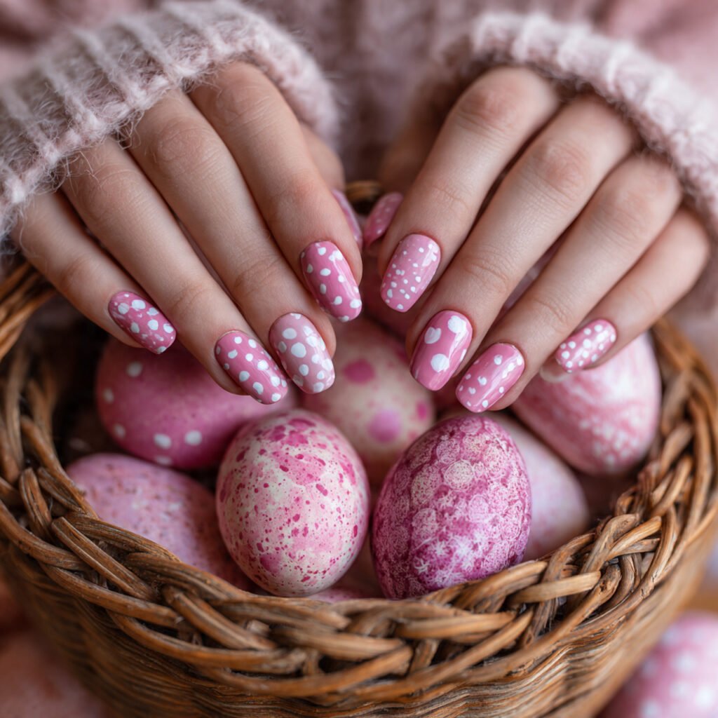 Pink Easter Egg Nail Ideas