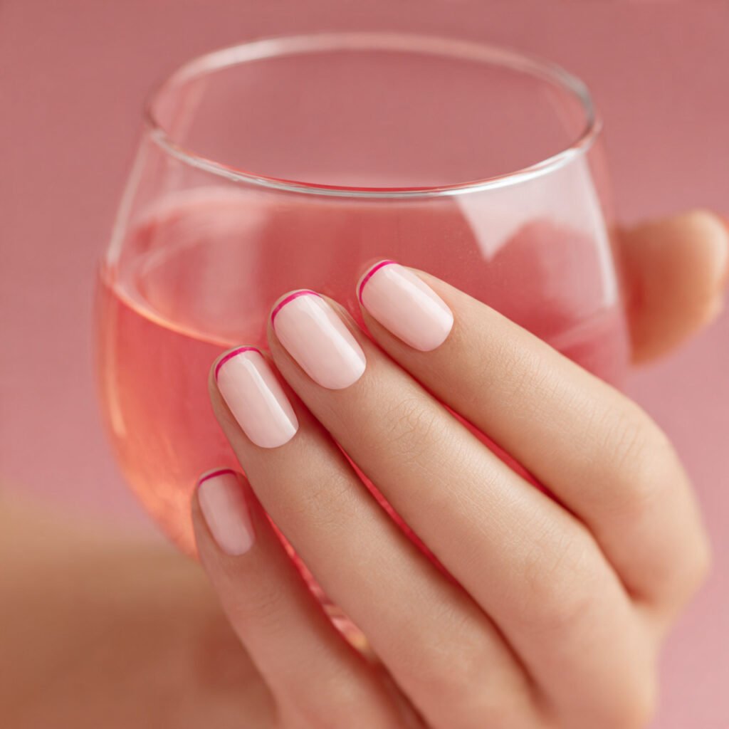 29 Best Easter Nail Ideas for a Fresh Spring Look 9 Pale pink french tips