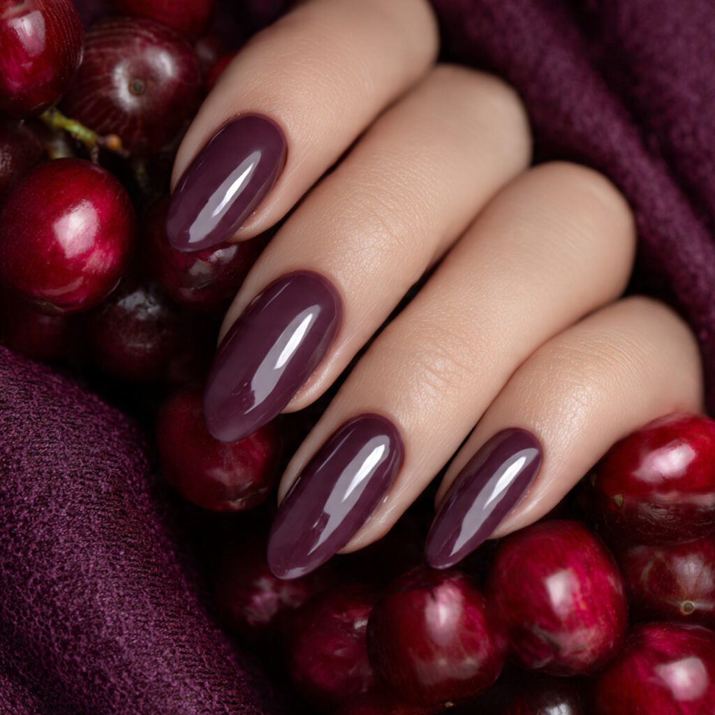 Plump Plum Deep Purple Hues