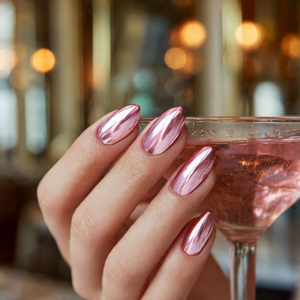 30 Fresh Bright Spring Nails Ideas to Try for a Vibrant Look 16 Punchy Strawberry Pink Chrome