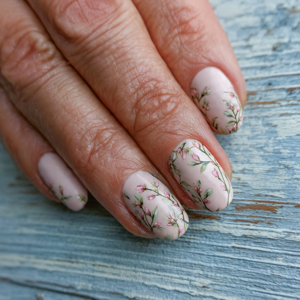 29 Fresh Pink Spring Nails Ideas to Refresh Your Look in 2026 7 Pale Dogwood Floral Patterns