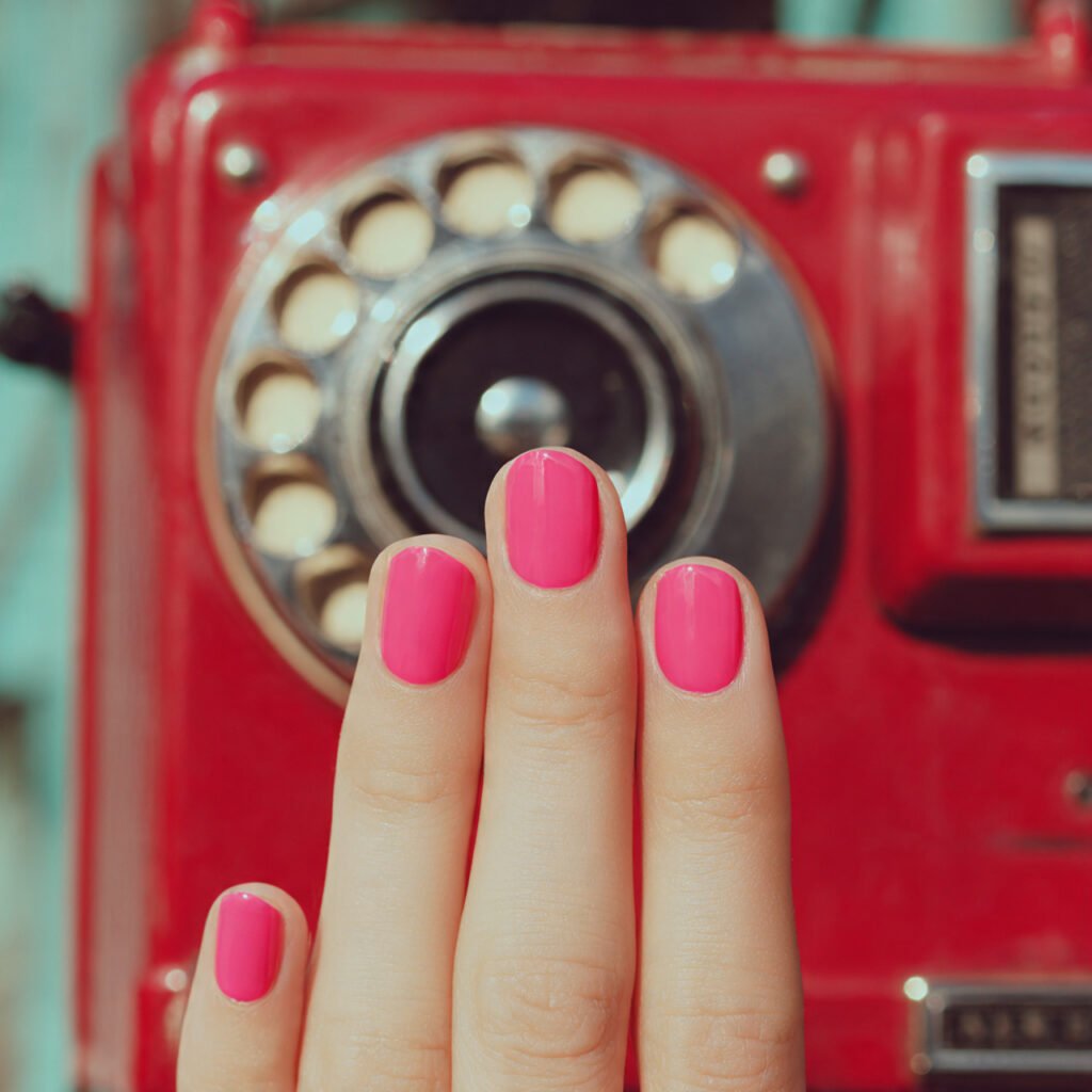 29 Fresh Pink Spring Nails Ideas to Refresh Your Look in 2026 25 Bright Punch Pink Half Moons