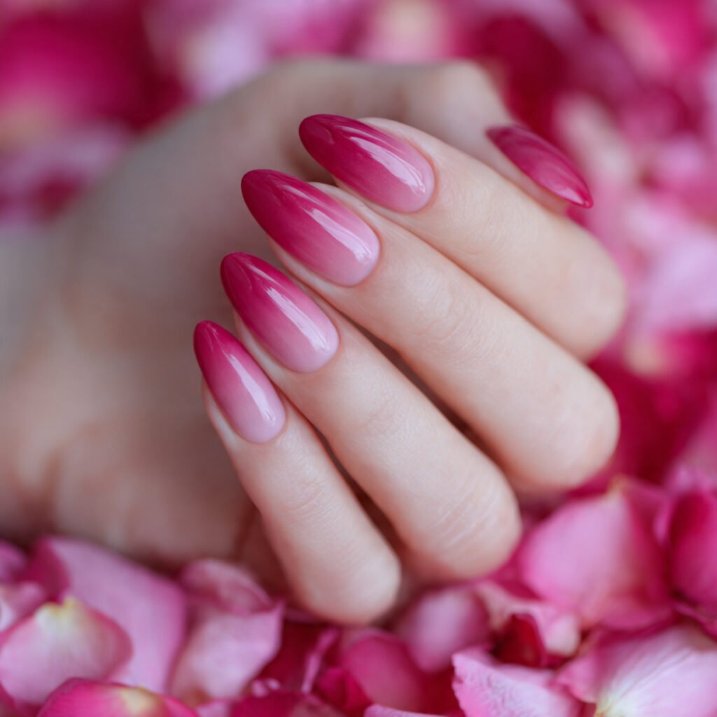 30 Fresh Bright Spring Nails Ideas to Try for a Vibrant Look 27 Bright Raspberry Pink Ombre