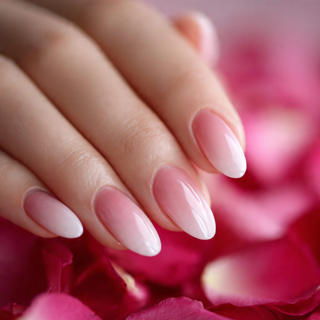 29 Fresh Pink Spring Nails Ideas to Refresh Your Look in 2026 16 Petal Pink Ombre Fade