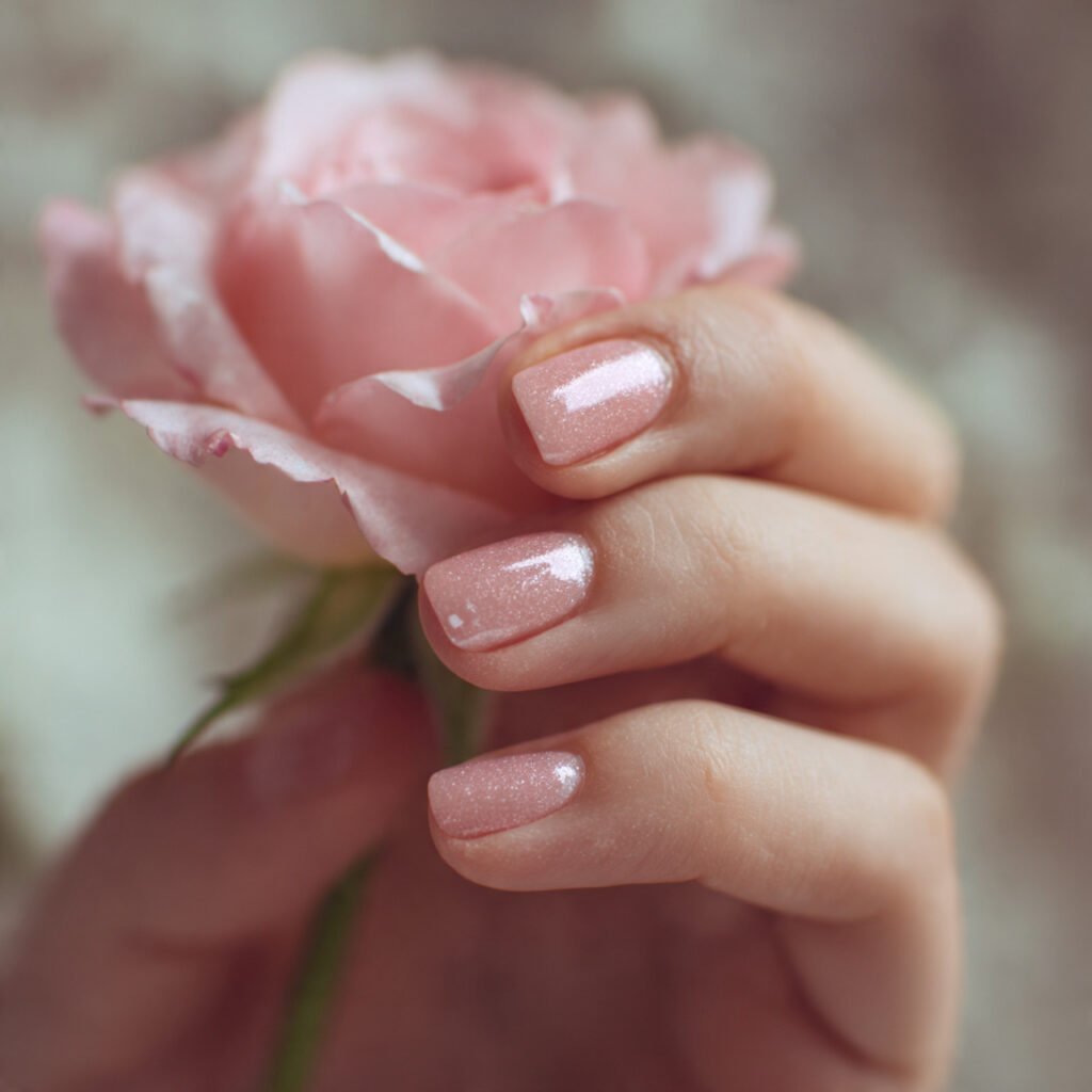 29 Fresh Pink Spring Nails Ideas to Refresh Your Look in 2026 29 Frosted Rose Petal Texture
