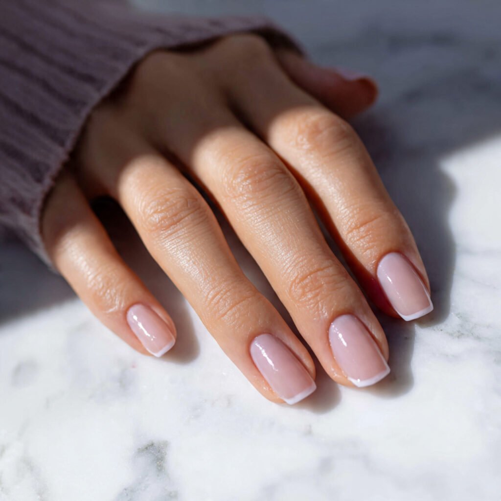 29 Best French Tip Nail Ideas That Go Way Beyond Basic White 5 Pastel Tip on Nude Base