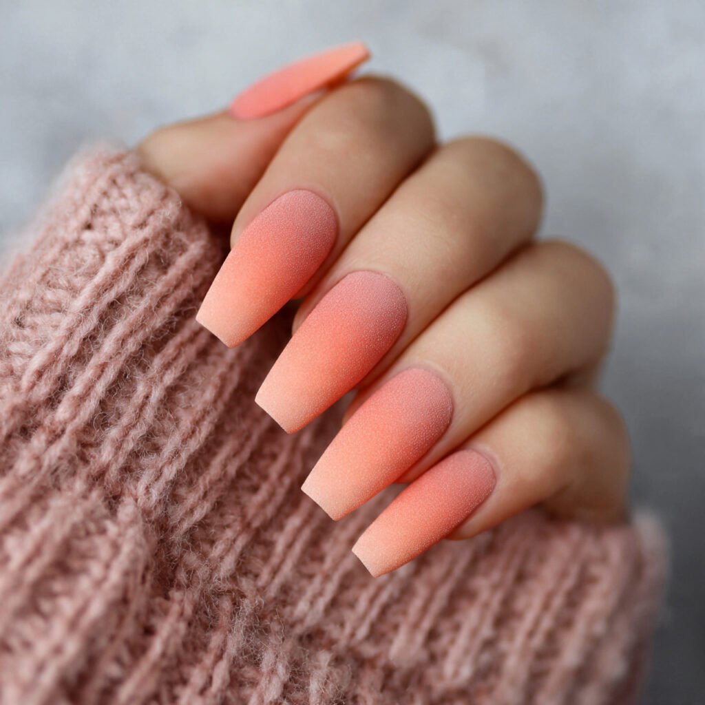 Ripe Peach Velvet Finish