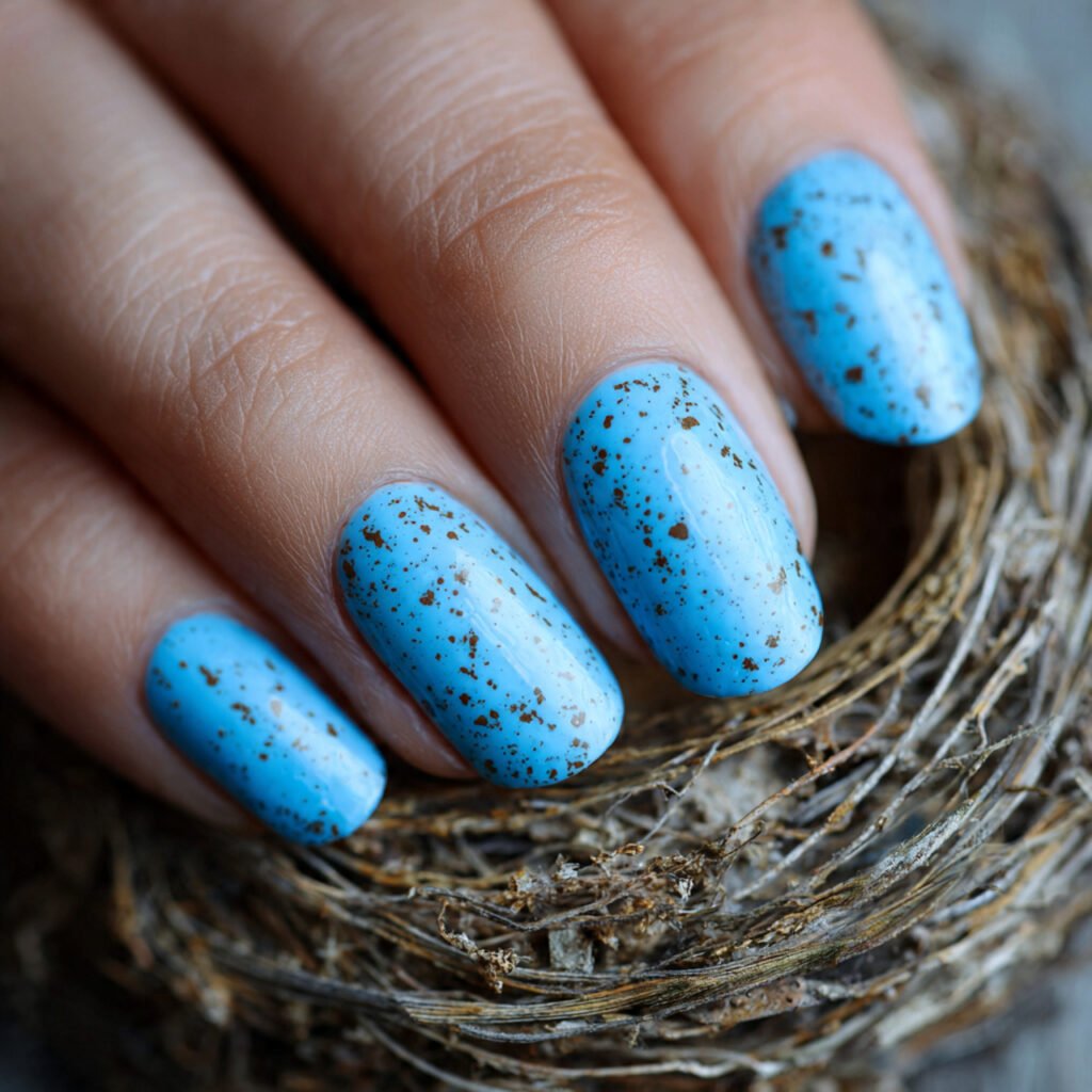 29 Best Easter Nail Ideas for a Fresh Spring Look 25 Robins egg blue texture
