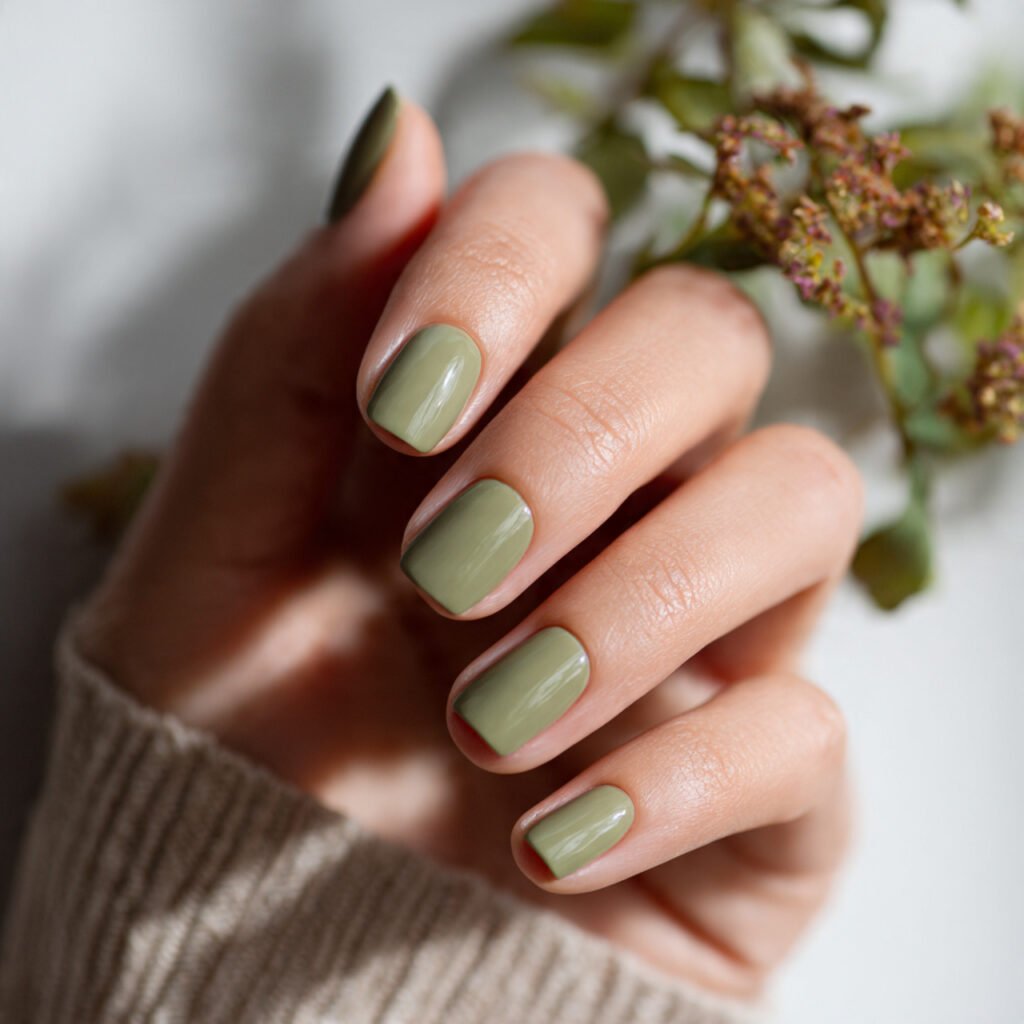 Sage Green Nails
