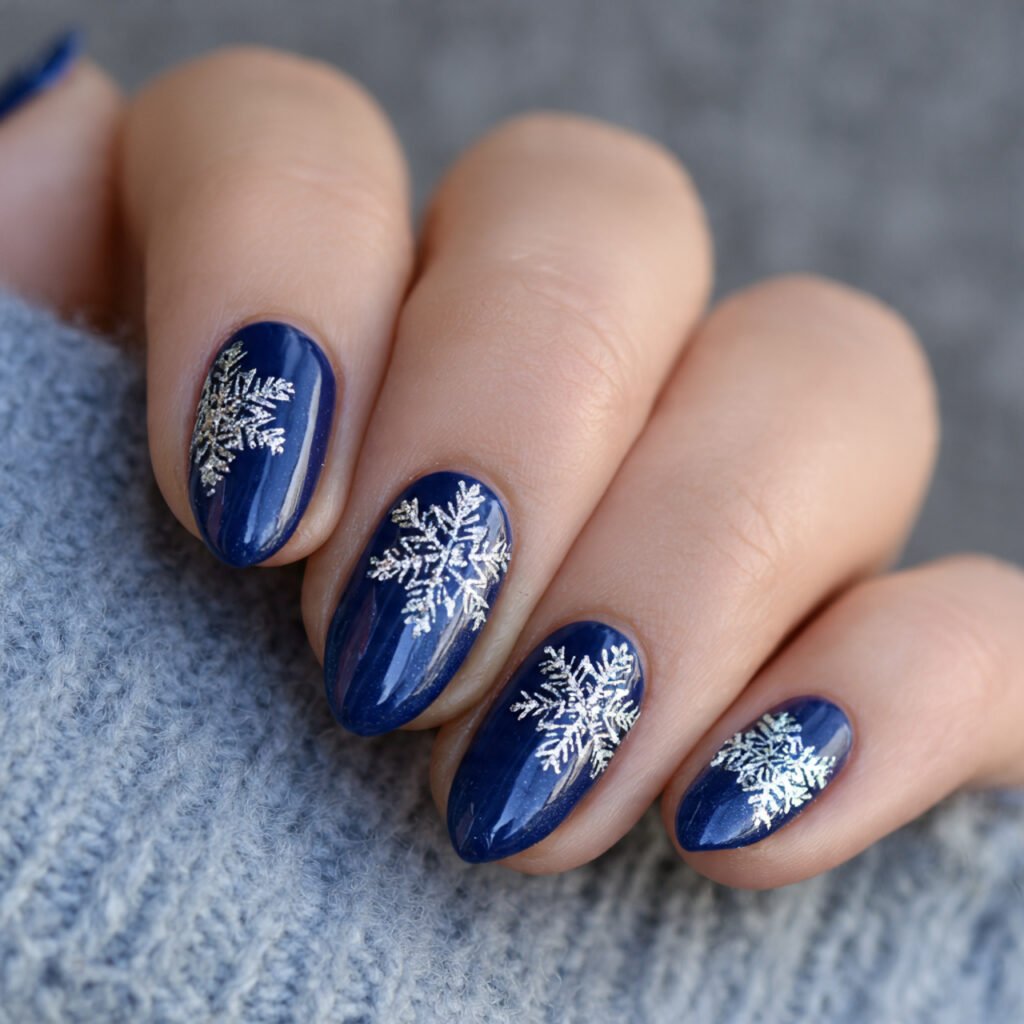 27 Holiday Nail Ideas That Will Make Your Festive Season Shine 5 Snowflake Nail Art Ideas