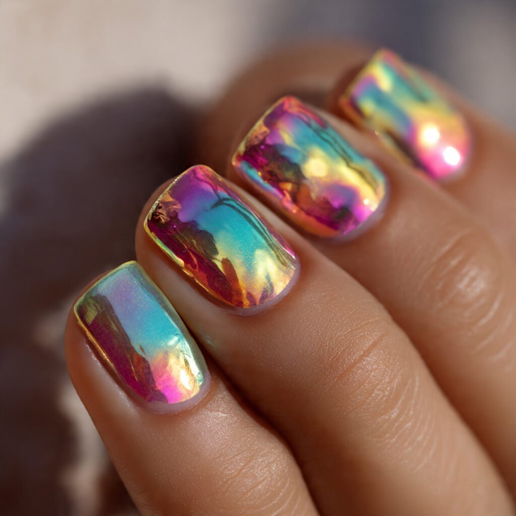 Soap Bubble Nails
