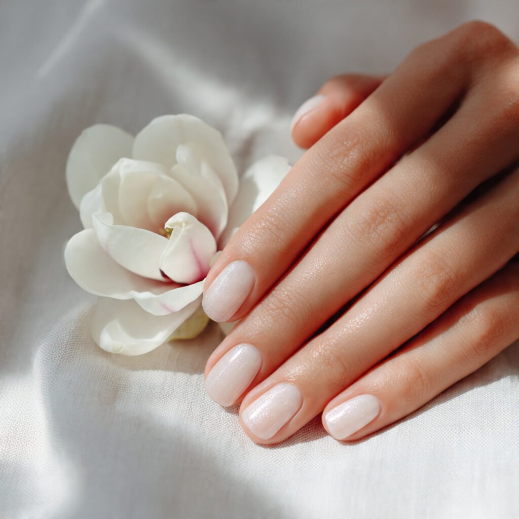 Soft White Gel Nail Ideas for Spring