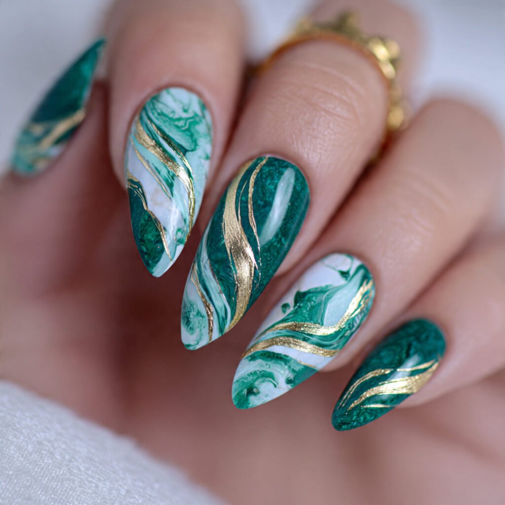 Sophisticated Emerald Swirl Ideas
