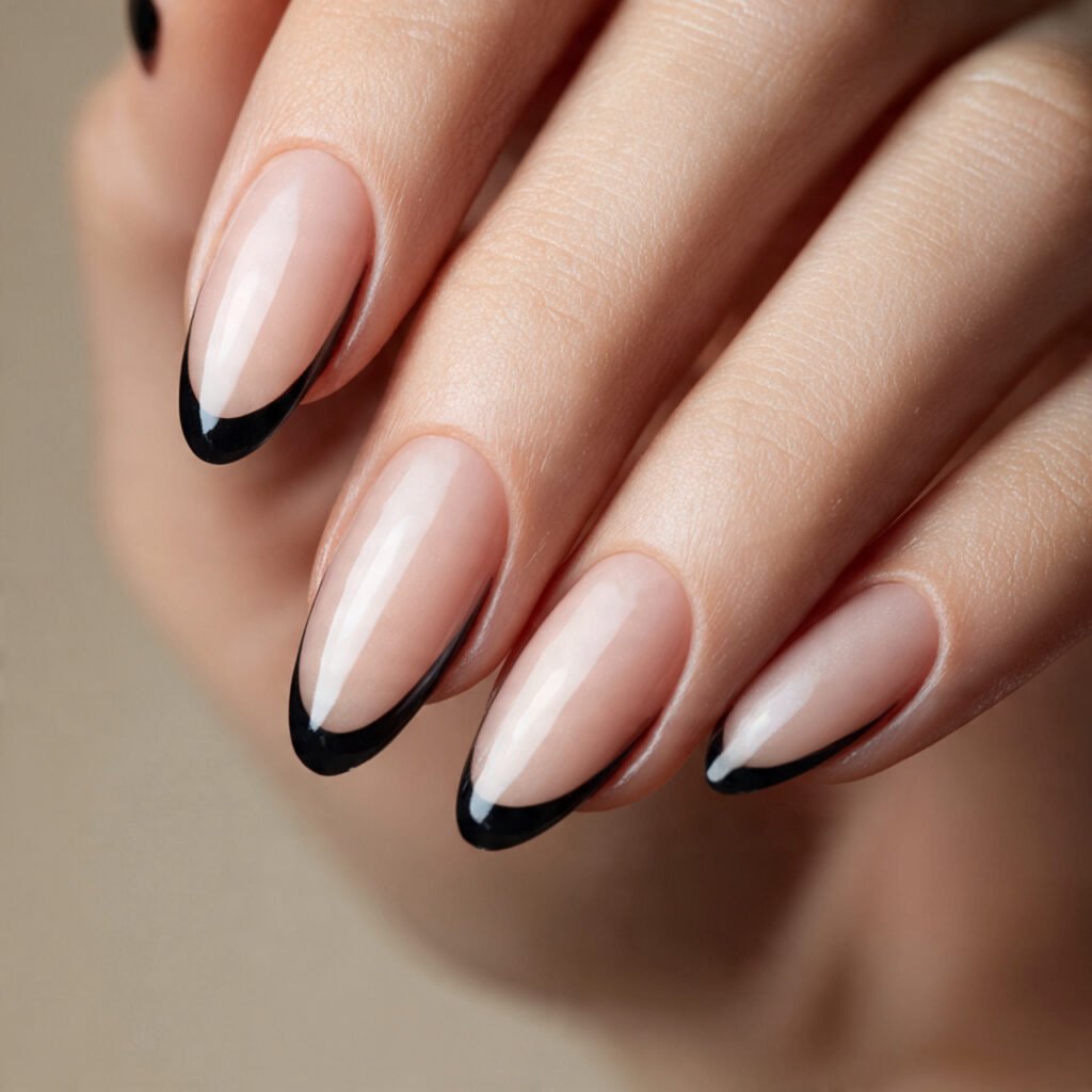 30 Best Dark Nail Ideas for Every Shade of Mysterious 24 Dark French Tip Nails Ideas