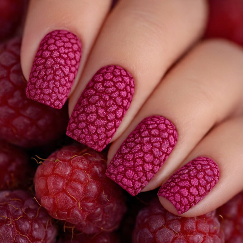 Vibrant Raspberry Texture Looks