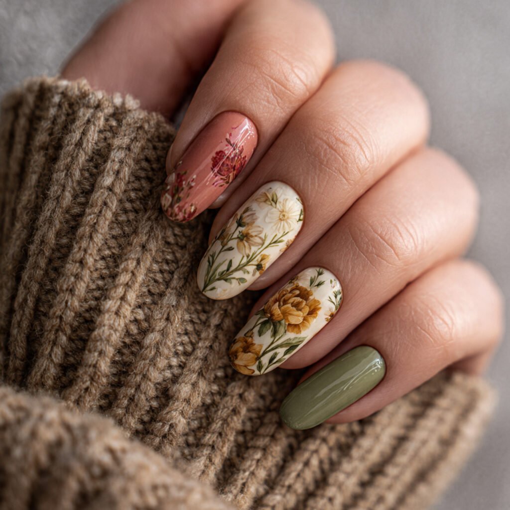 26 Stunning Fall Nail Ideas to Transform Your Look This Season 27 Vintage Autumn Nail Ideas