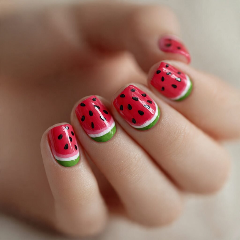 Watermelon Nail Ideas