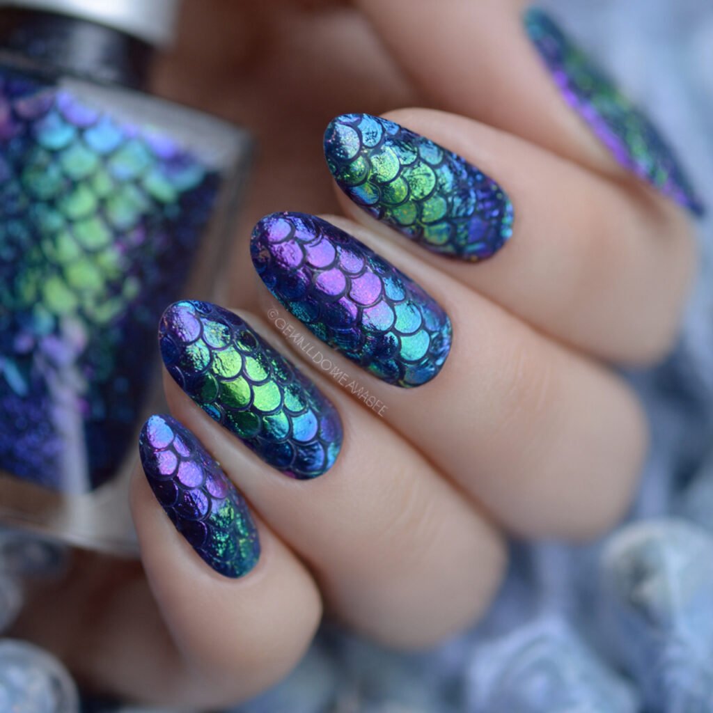 28 Top beach nail ideas: Stunning Designs for Summer 2026 15 Whimsical Mermaid Scale Ideas