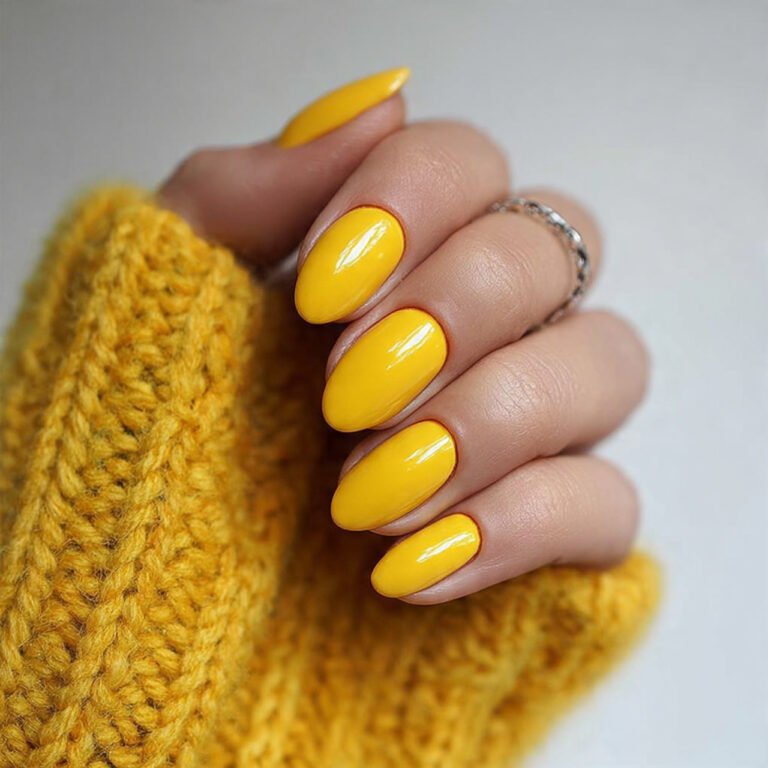 yellow nail ideas