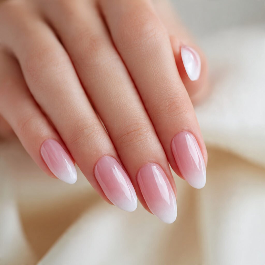 Classic Pink and White Gradient