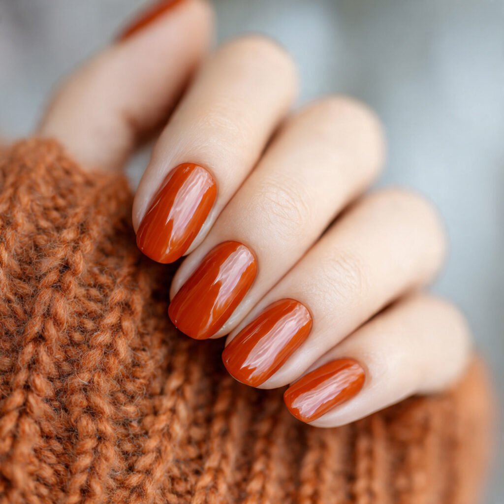 Rust Orange Nail Ideas