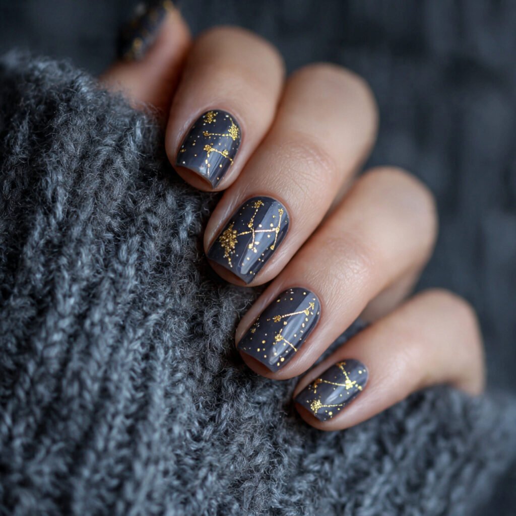 Leo Constellation Nail Ideas