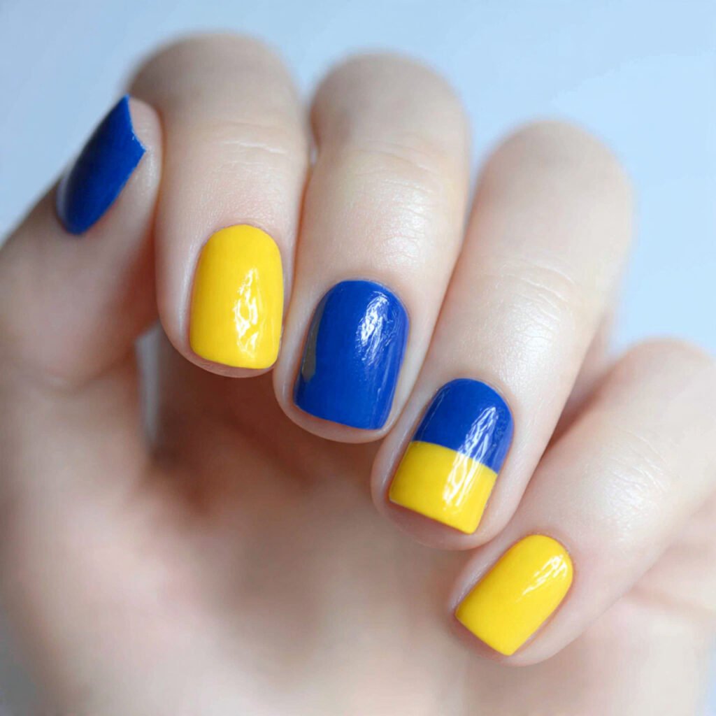 School Colors Spirit Nails Ideas