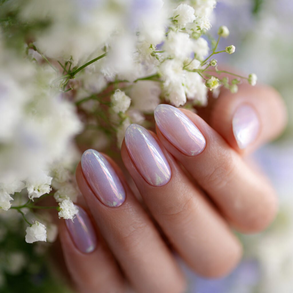 Iridescent Pearl and Lilac Mix