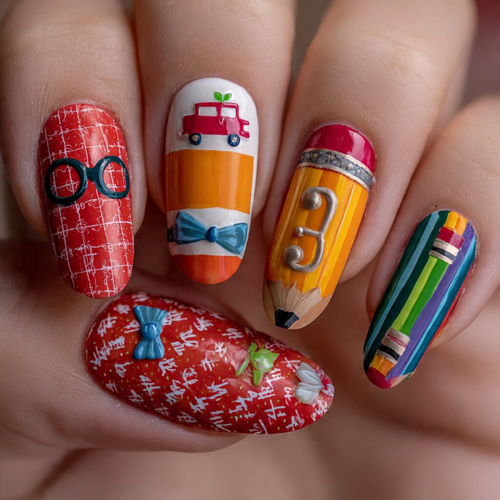 First Day of School Nails Ideas 