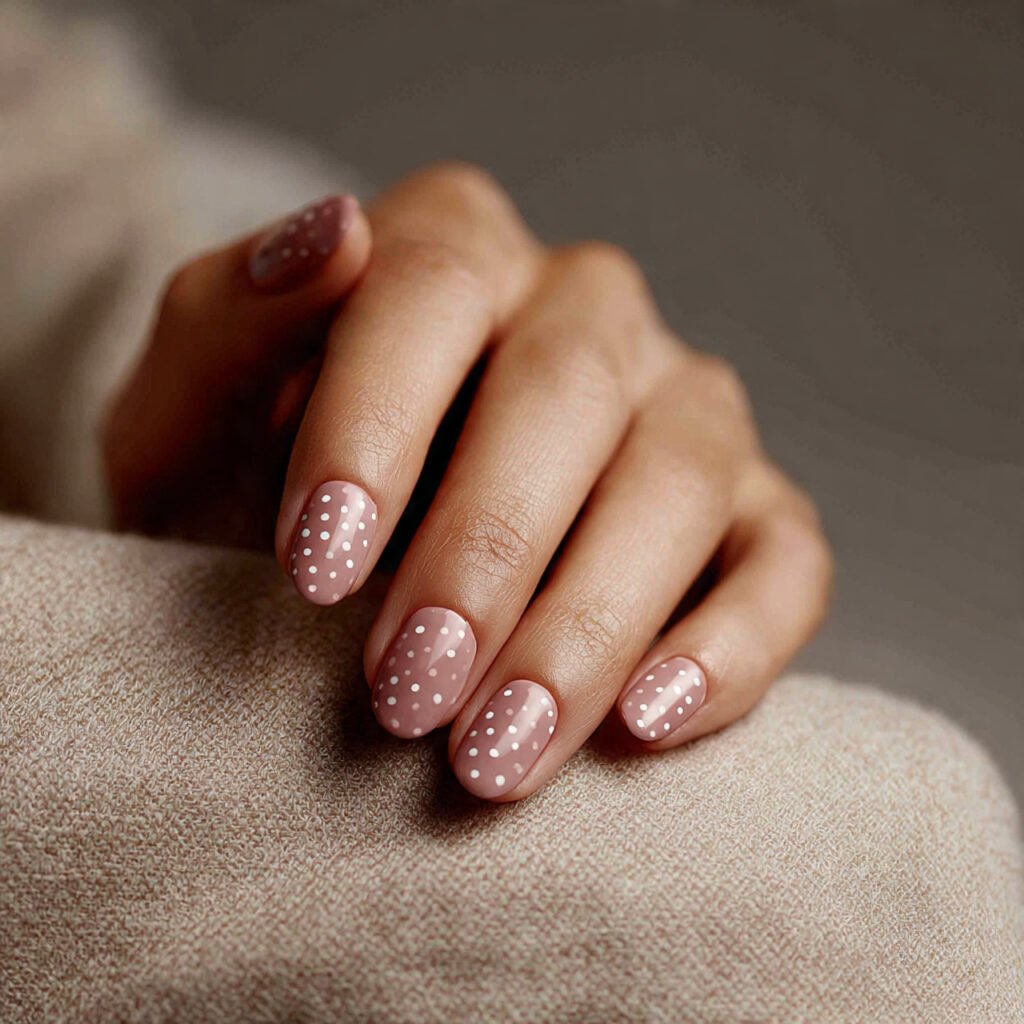 Monochrome Dot Nail Ideas